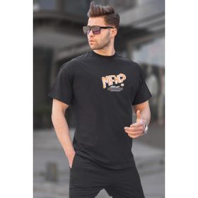 Madmext 6124 Siyah Baskılı Erkek T-shirt