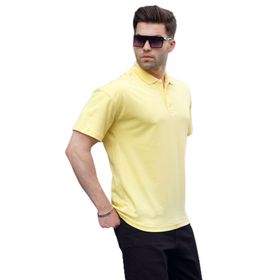 Madmext 6126 Sarı Polo Yaka Basic Erkek T-shirt