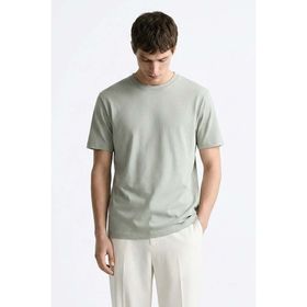 Madmext 6131 Çağla Yeşili Regular Fit Basic Erkek T-shirt