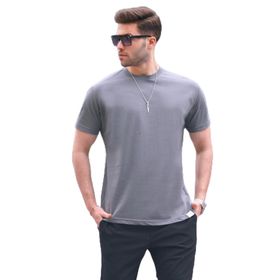 Madmext 6131 Füme Regular Fit Basic Erkek T-shirt