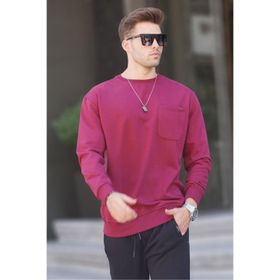 Madmext 6136 Bordo Erkek Sweatshirt