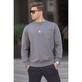 Madmext 6136 Füme Erkek Sweatshirt