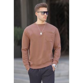Madmext 6136 Kahverengi Erkek Sweatshirt