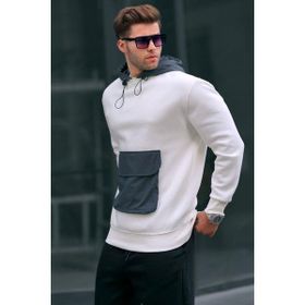 Madmext 6138 Ekru Erkek Sweatshirt