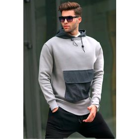 Madmext 6138 Gri Erkek Sweatshirt
