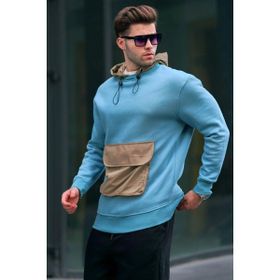 Madmext 6138 Mavi Erkek Sweatshirt