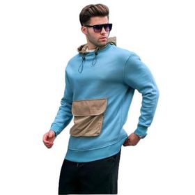 Madmext 6138 Mavi Erkek Sweatshirt