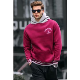 Madmext 6139 Bordo Erkek Sweatshirt