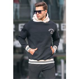 Madmext 6139 Siyah Erkek Sweatshirt