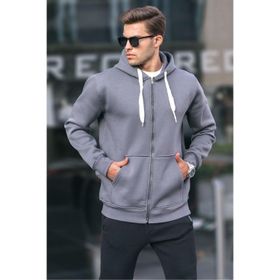 Madmext 6140 Füme Erkek Sweatshirt