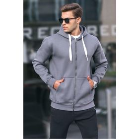 Madmext 6140 Füme Erkek Sweatshirt