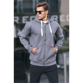 Madmext 6140 Füme Erkek Sweatshirt