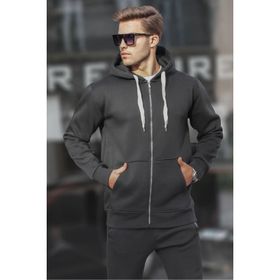 Madmext 6140 Siyah Erkek Sweatshirt
