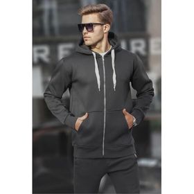 Madmext 6140 Siyah Erkek Sweatshirt