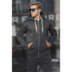 Madmext 6140 Siyah Erkek Sweatshirt