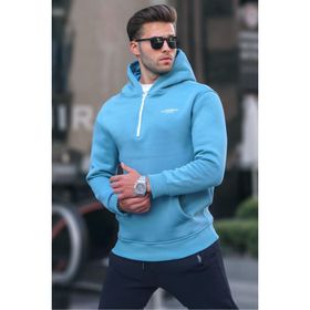 Madmext 6143 Mavi Erkek Sweatshirt