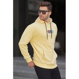 Madmext 6145 Sarı Erkek Sweatshirt