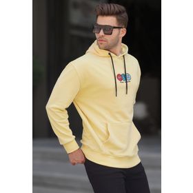 Madmext 6145 Sarı Erkek Sweatshirt
