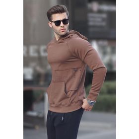 Madmext 6151 Kahverengi Erkek Sweatshirt