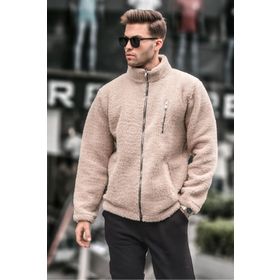 Madmext 6152 Bej Erkek Sweatshirt