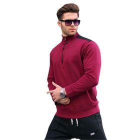Madmext 6157 Bordo Erkek Sweatshirt