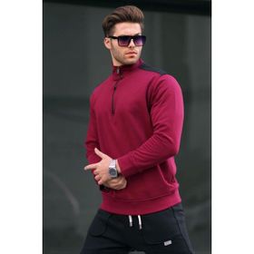 Madmext 6157 Bordo Erkek Sweatshirt