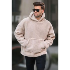 Madmext 6160 Bej Erkek Sweatshirt