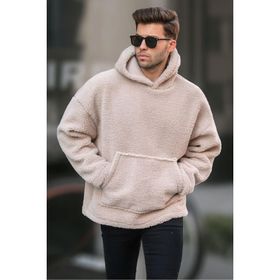 Madmext 6160 Bej Erkek Sweatshirt