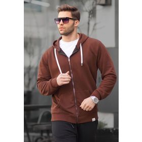 Madmext 6161 Acı Kahve Erkek Sweatshirt