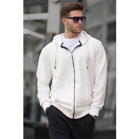 Madmext 6161 Ekru Erkek Sweatshirt