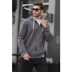 Madmext 6161 Füme Erkek Sweatshirt