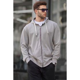 Madmext 6161 Gri Erkek Sweatshirt
