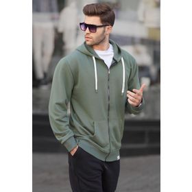 Madmext 6161 Haki Yeşili Erkek Sweatshirt