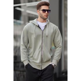 Madmext 6161 Mint Yeşili Erkek Sweatshirt