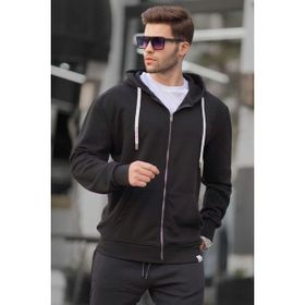 Madmext 6161 Siyah Erkek Sweatshirt