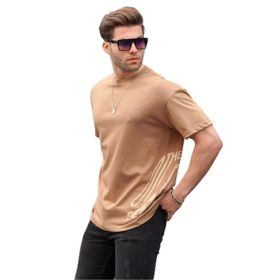 Madmext 6178 Kapuçino Desenli Erkek T-shirt