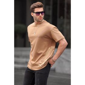 Madmext 6178 Kapuçino Desenli Erkek T-shirt