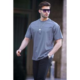 Madmext 6196 Füme Oversize Erkek T-shirt