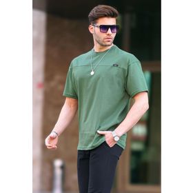 Madmext 6196 Haki Oversize Erkek T-shirt