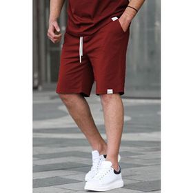 Madmext 6501 Bordo Basic Erkek Şort