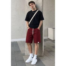 Madmext 6501 Bordo Basic Erkek Şort