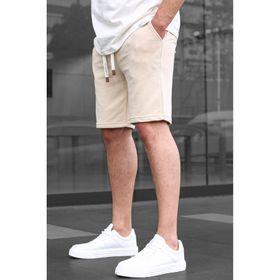 Madmext 6505 Bej Basic Erkek Şort