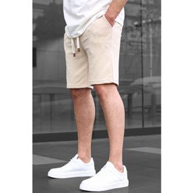 Madmext 6505 Bej Basic Erkek Şort