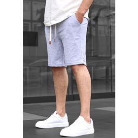 Madmext 6505 Gri Basic Erkek Şort