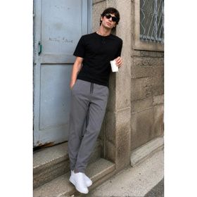 Madmext 6513 Paraşüt Kumaş Füme Erkek Pantolon