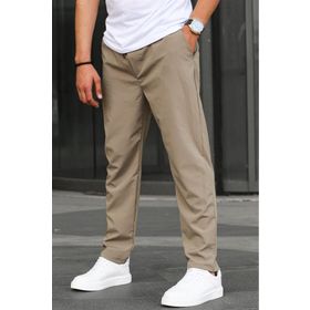 Madmext 6513 Paraşüt Kumaş Haki Erkek Pantolon