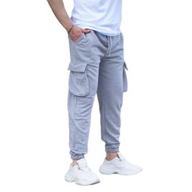 Madmext 6514 Gri Kargo Cep Erkek Eşofman Altı