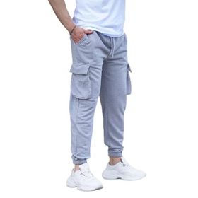 Madmext 6514 Gri Kargo Cep Erkek Eşofman Altı