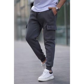 Madmext 6526 Siyah Kargo Cep Erkek Jogger Eşofman Altı