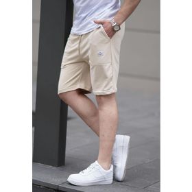 Madmext 6528 Bej Erkek Basic Şort